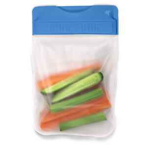 Mag bag with sliced vegies inside